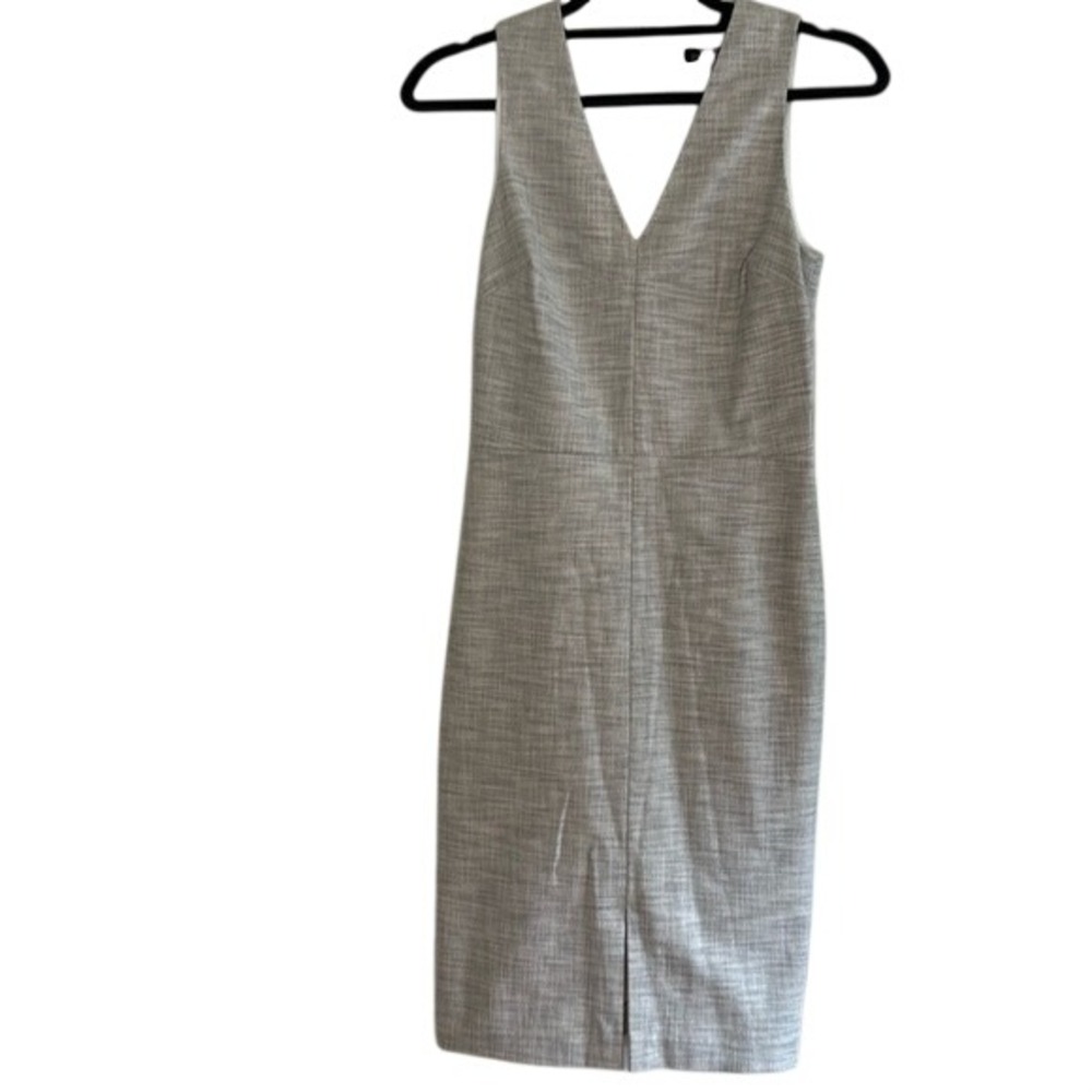 Banana Republic Gray Tailored Career Sheath Dress Officecore Corporate 0